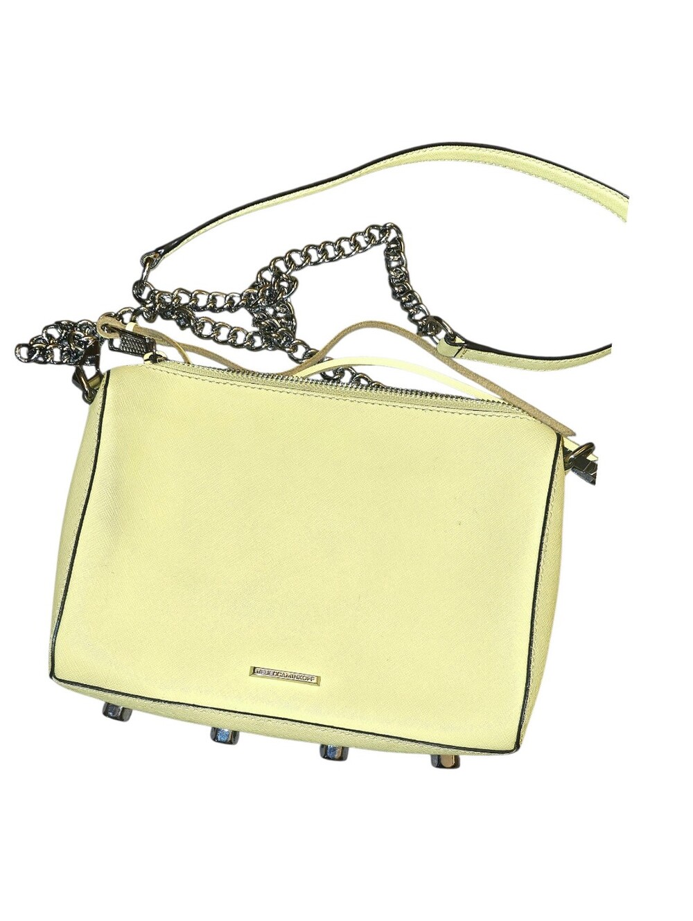 Rebecca Minkoff Lemon Yellow Chain-Strap Crossbody Bag